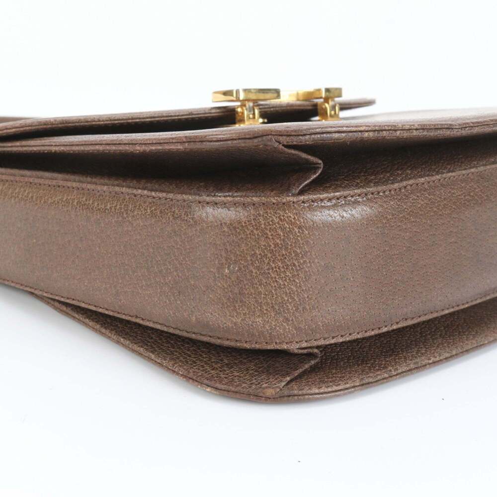 Gucci Old G Hardware Leather Shoulder Bag Tote Handbag Brown Women's - Picture 4 of 9